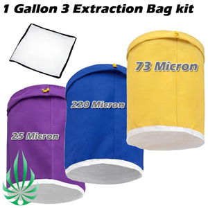 1 gallon 3 bags extraction bag