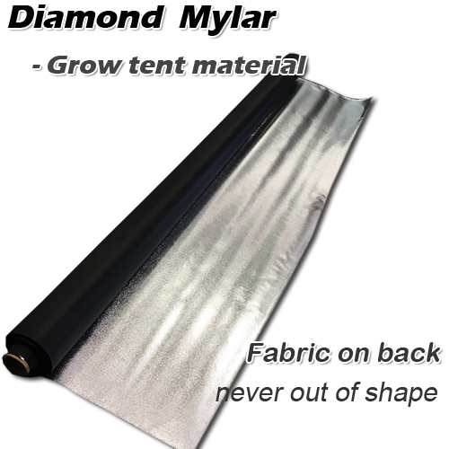 diamond mylar hydro film on fabric