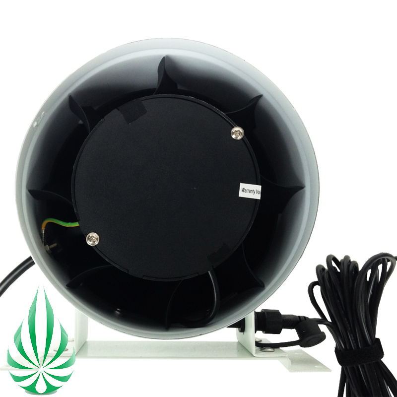 hydroponics 6" inline duct fan with controller