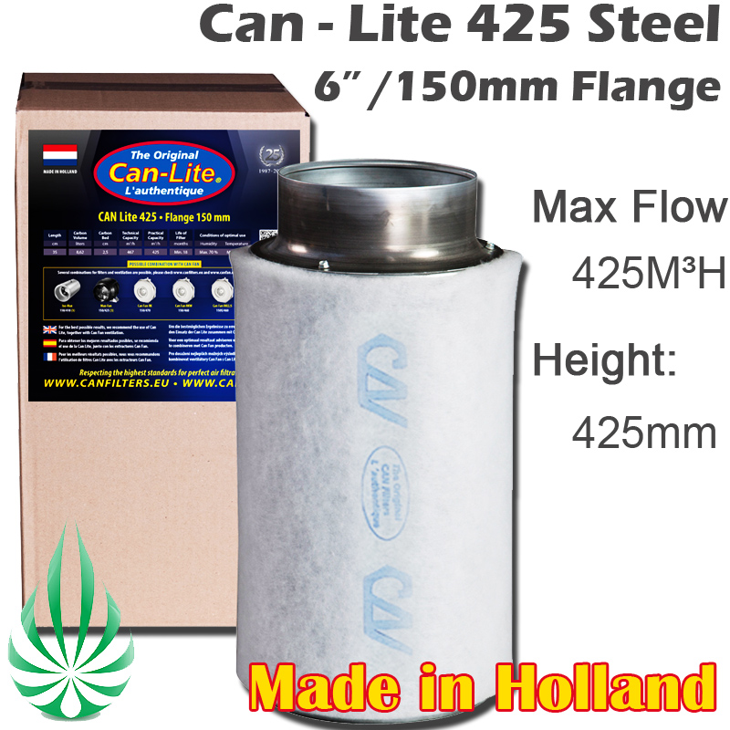 can filter 6" gt425 steel